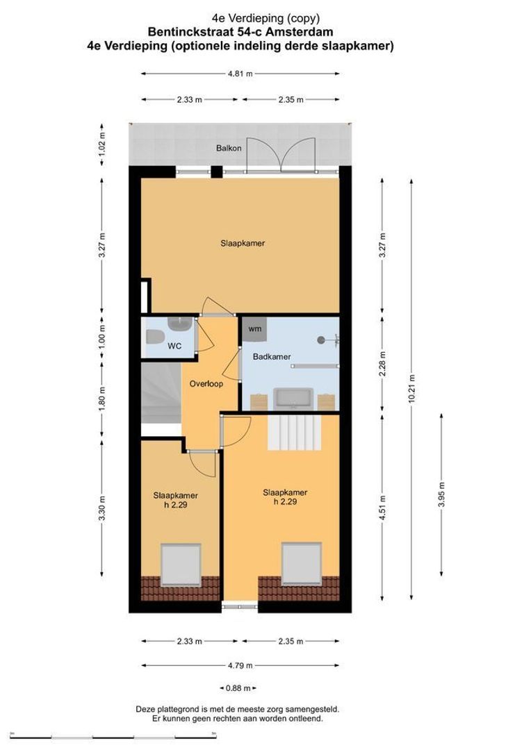 Bentinckstraat 54 C, Amsterdam plattegrond-3