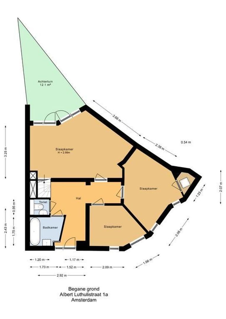 Albert Luthulistraat 1 A, Amsterdam plattegrond-0