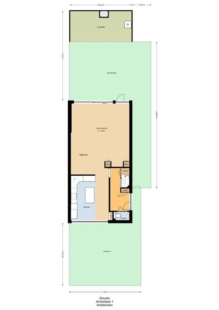 Amberlaan 1, Amstelveen plattegrond-3