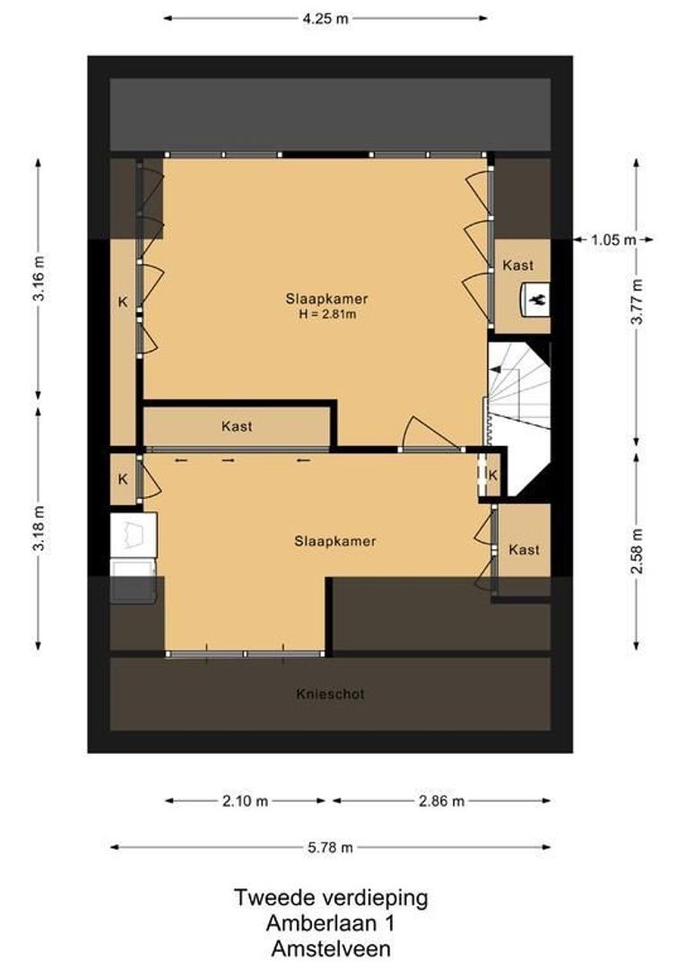 Amberlaan 1, Amstelveen plattegrond-2