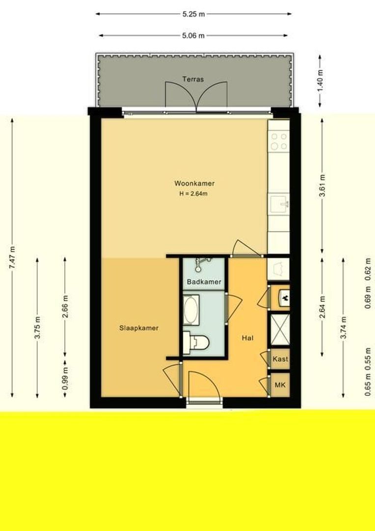 Haparandaweg 714, Amsterdam plattegrond-0