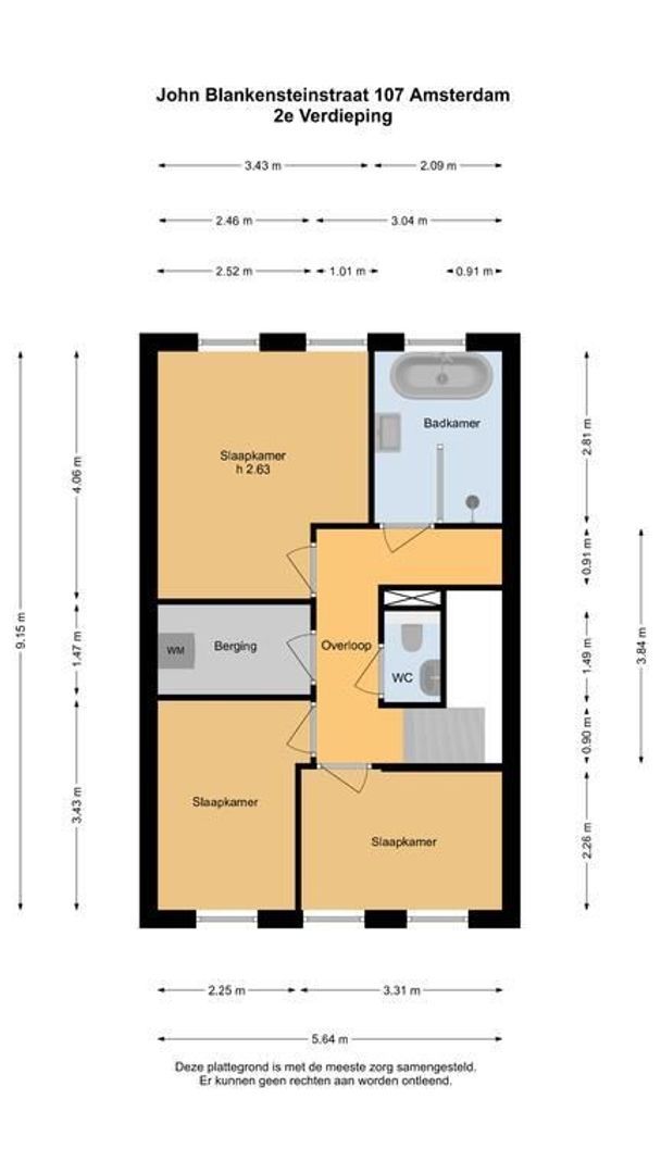 John Blankensteinstraat 107, Amsterdam plattegrond-2