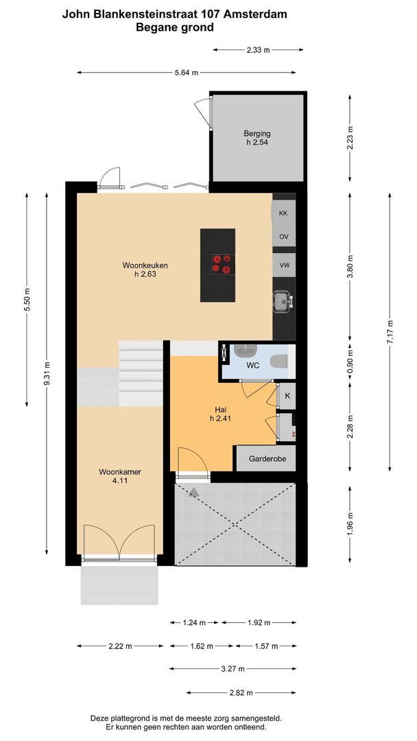 John Blankensteinstraat 107, Amsterdam plattegrond-0