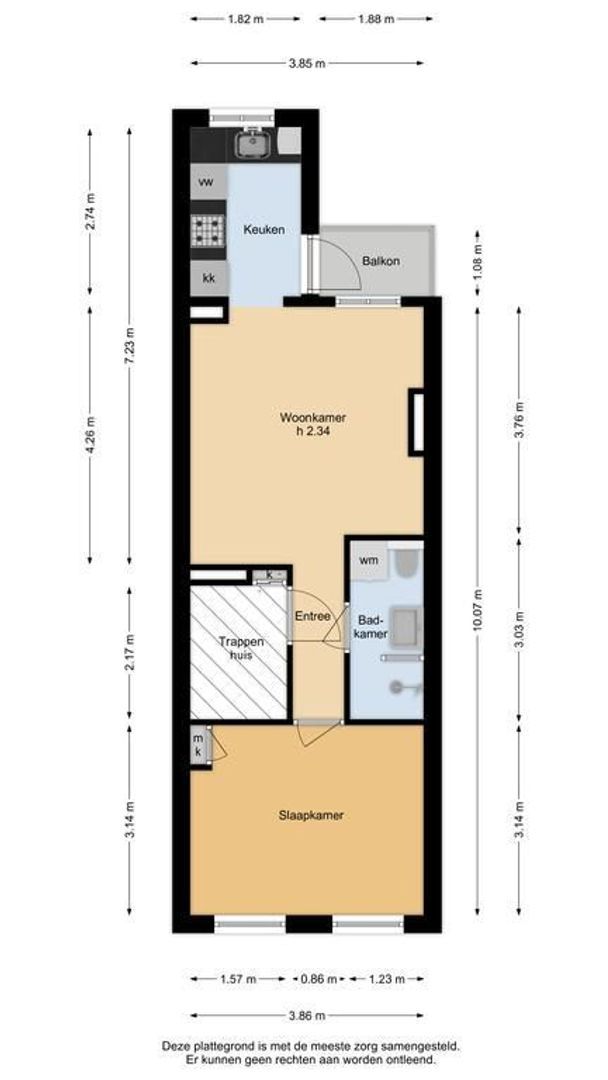 Joan Melchior Kemperstraat 46 2, Amsterdam plattegrond-0