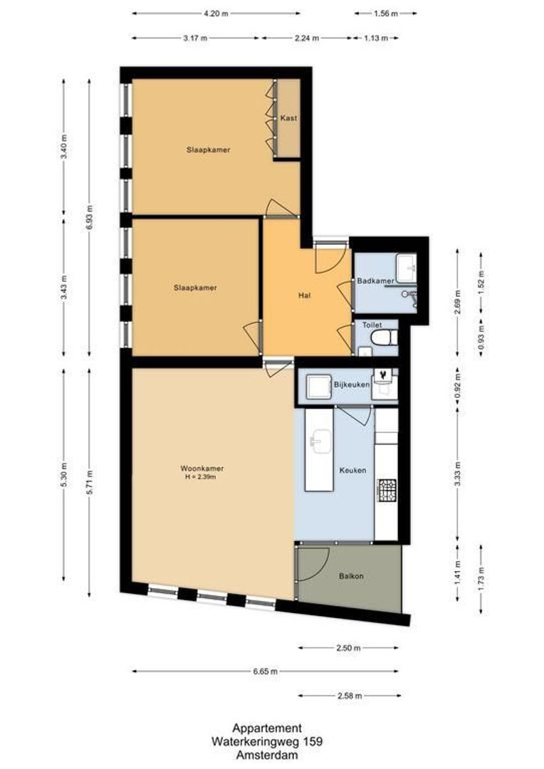 Waterkeringweg 159, Amsterdam plattegrond-0