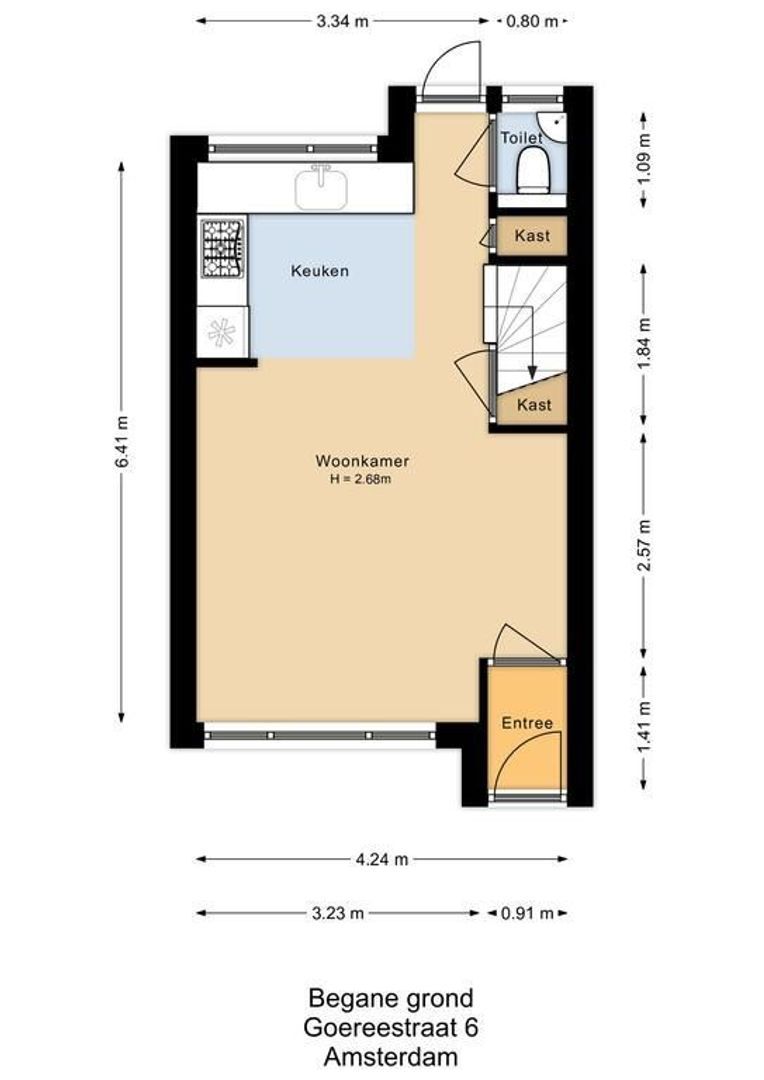 Goereestraat 6, Amsterdam plattegrond-0