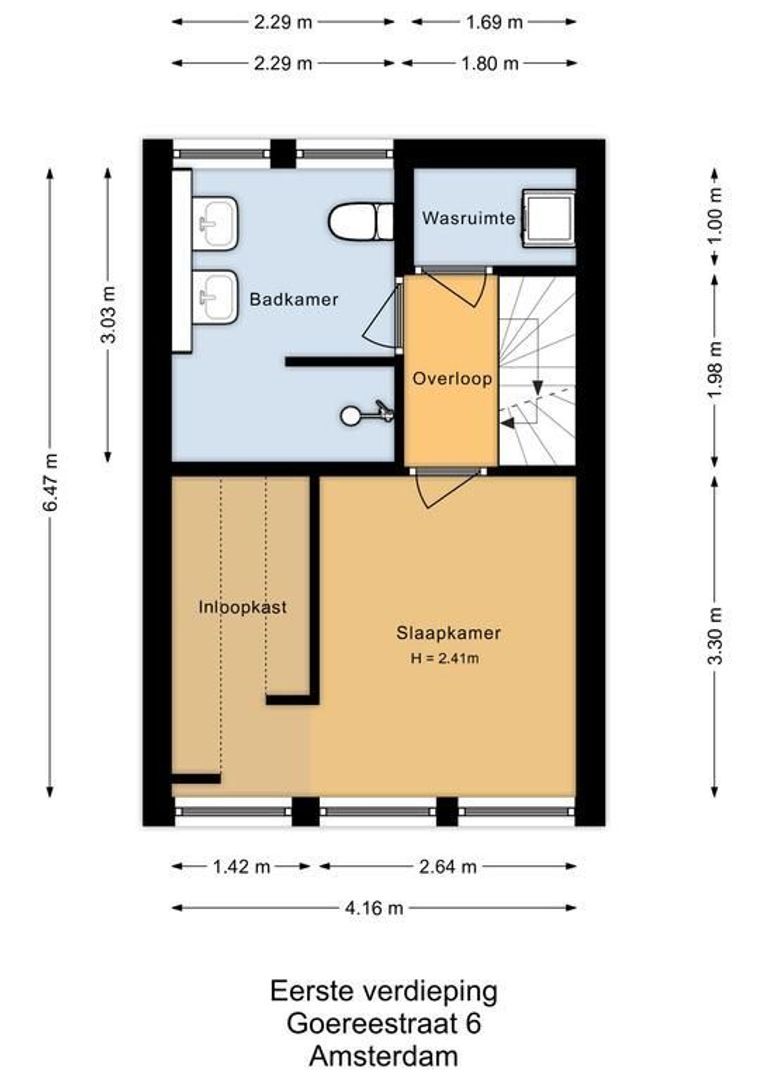 Goereestraat 6, Amsterdam plattegrond-2