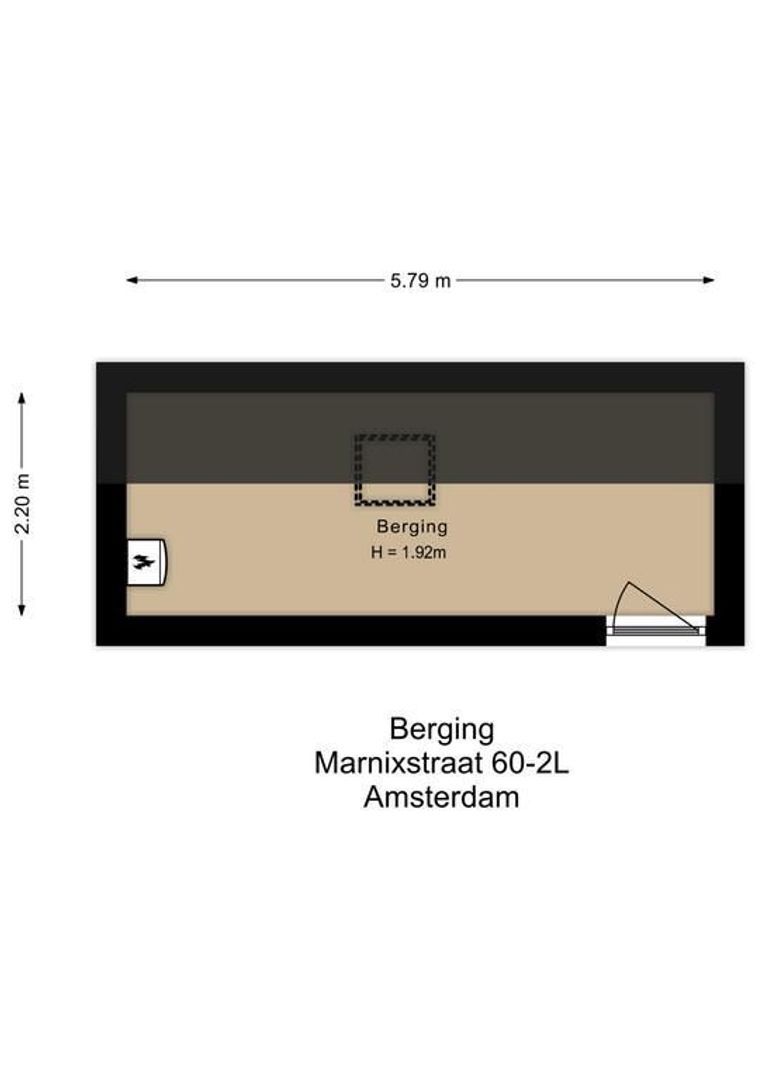 Marnixstraat 60 2L, Amsterdam plattegrond-2