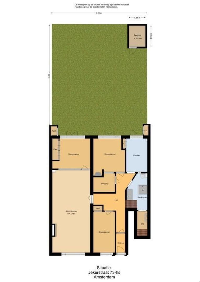 Jekerstraat 73 H, Amsterdam plattegrond-2