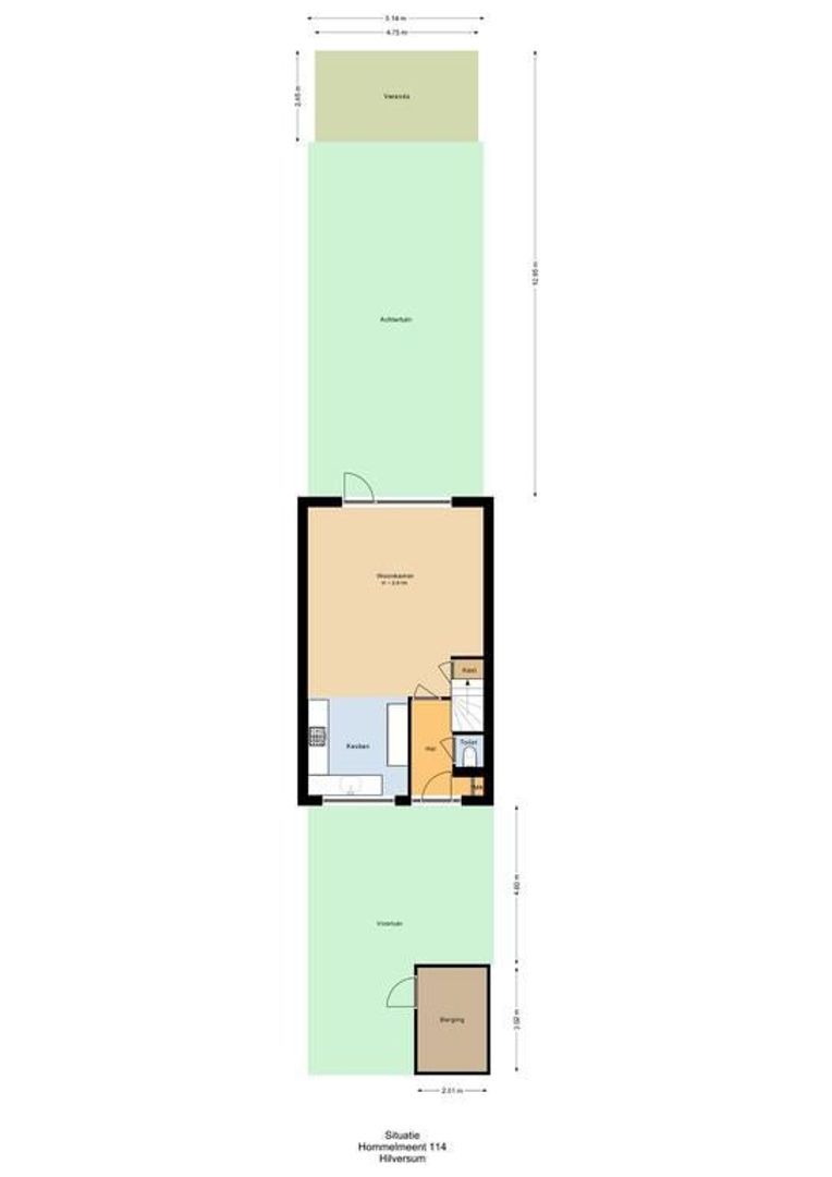 Hommelmeent 114, Hilversum plattegrond-2