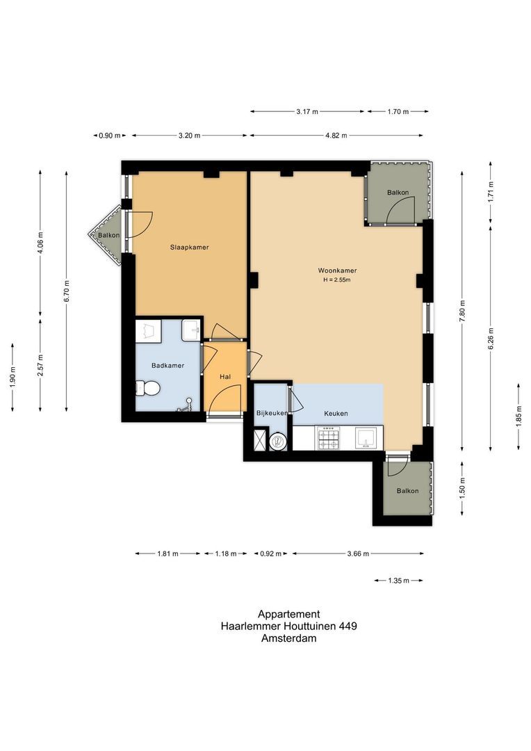 Haarlemmer Houttuinen 449, Amsterdam plattegrond-0