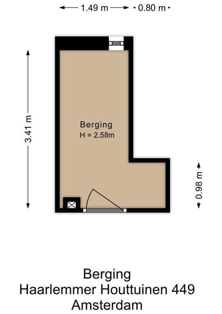 Haarlemmer Houttuinen 449, Amsterdam plattegrond-2