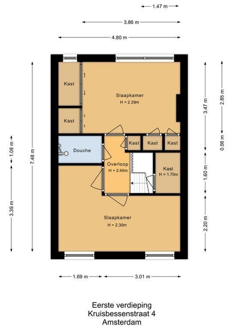 Kruisbessenstraat 4, Amsterdam plattegrond-2