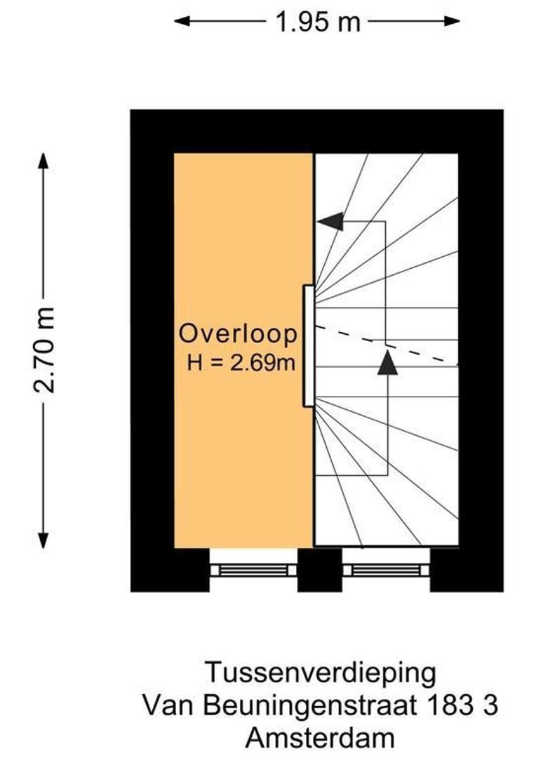 Van Beuningenstraat 183 3, Amsterdam plattegrond-1