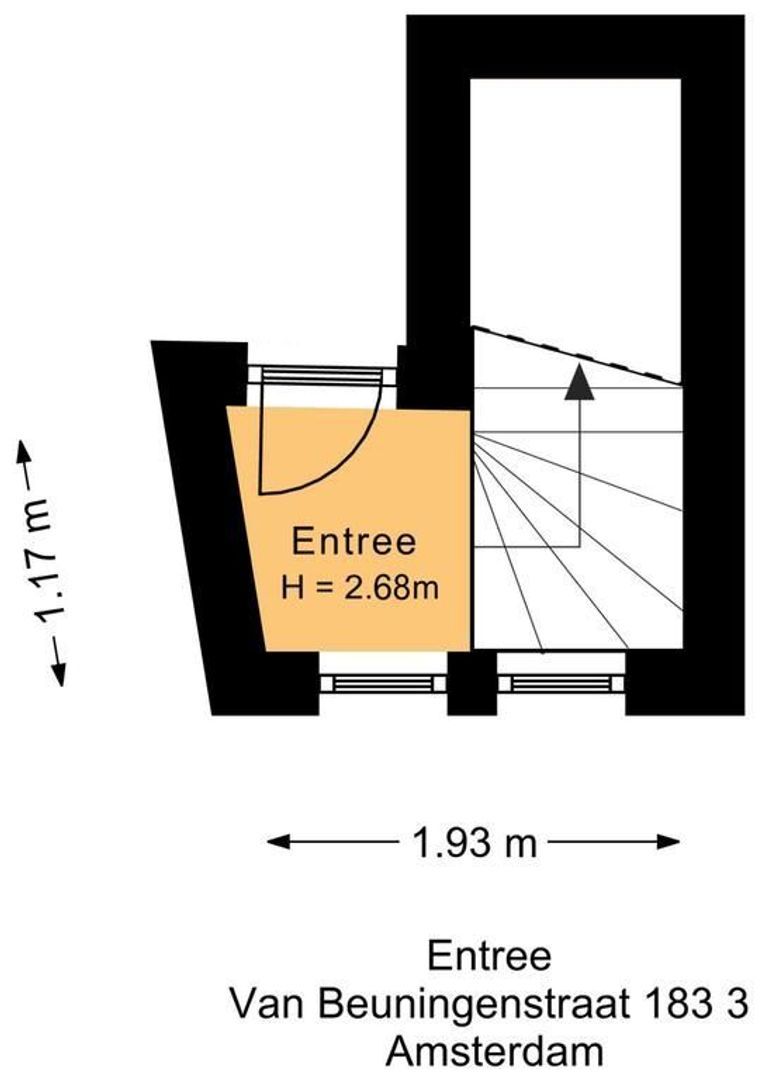 Van Beuningenstraat 183 3, Amsterdam plattegrond-0