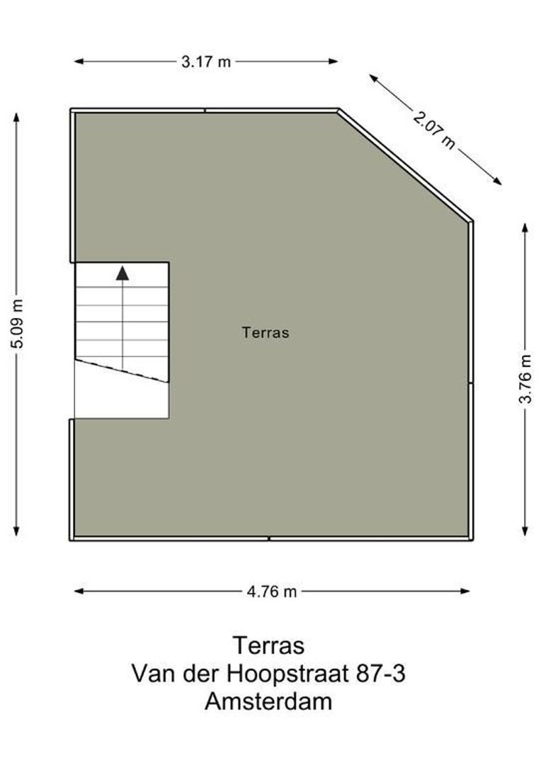 Van der Hoopstraat 87 3, Amsterdam plattegrond-4