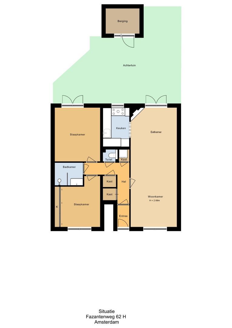 Fazantenweg 62 H, Amsterdam plattegrond-1