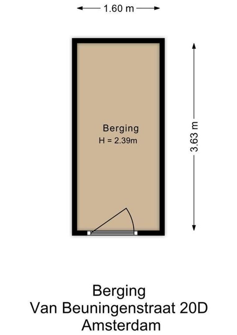 Van Beuningenstraat 20 D, Amsterdam plattegrond-1