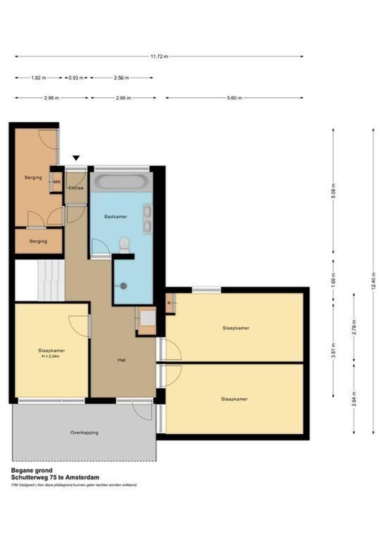 Schutterweg 75, Amsterdam plattegrond-1