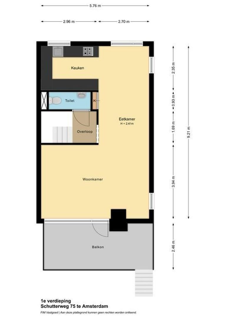 Schutterweg 75, Amsterdam plattegrond-2