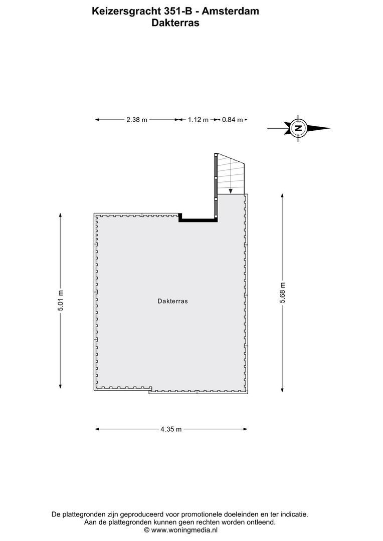 Keizersgracht 351 B, Amsterdam plattegrond-4