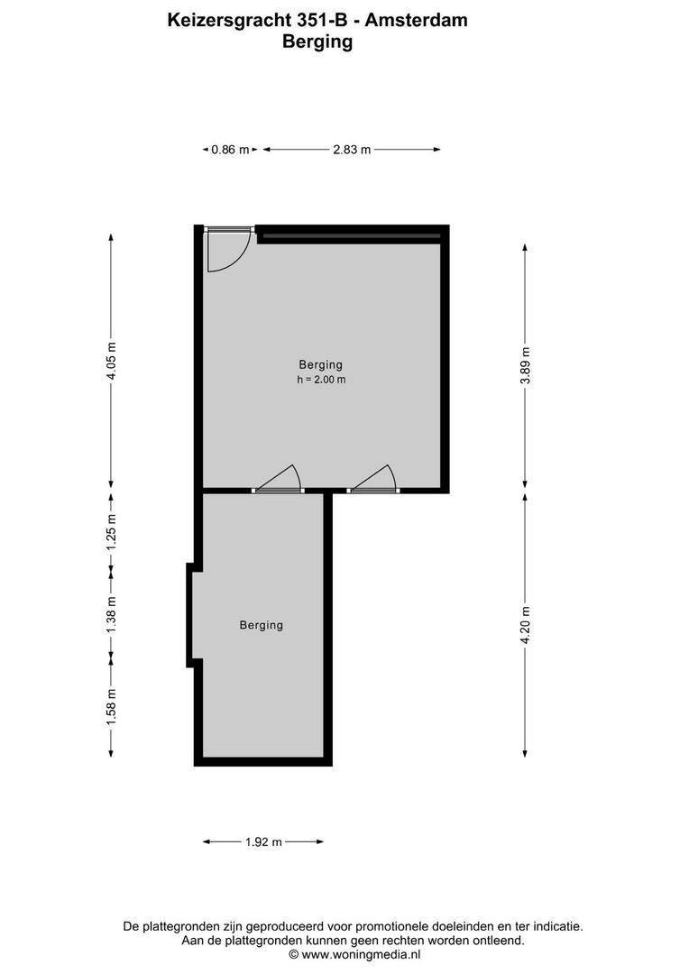 Keizersgracht 351 B, Amsterdam plattegrond-5