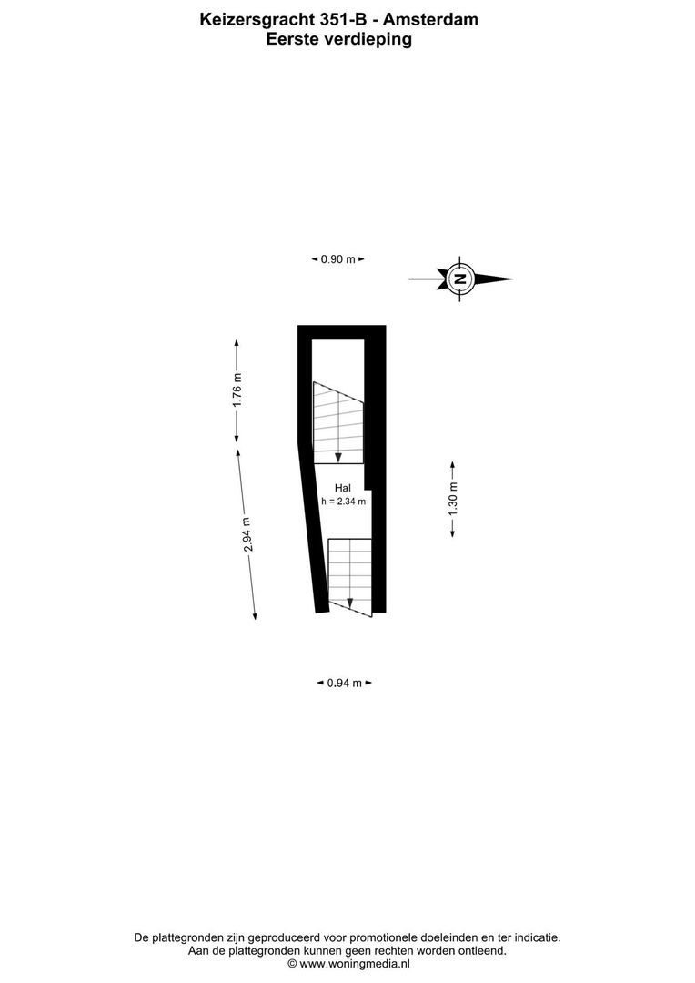 Keizersgracht 351 B, Amsterdam plattegrond-0