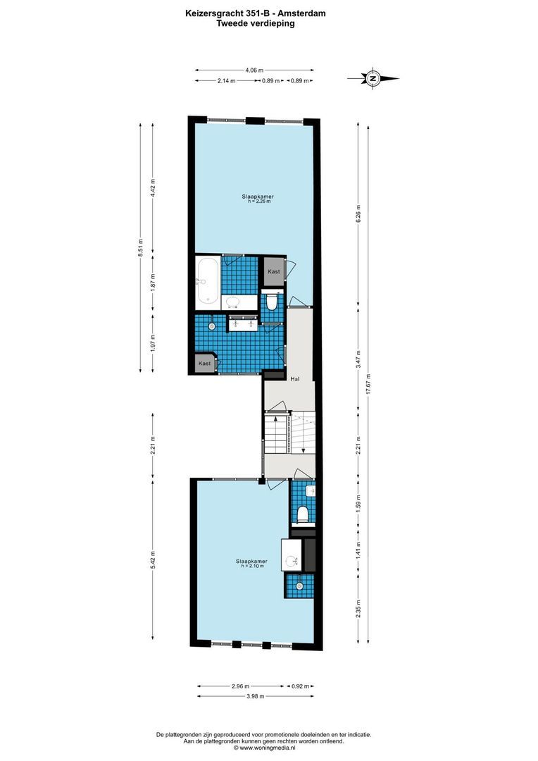 Keizersgracht 351 B, Amsterdam plattegrond-1