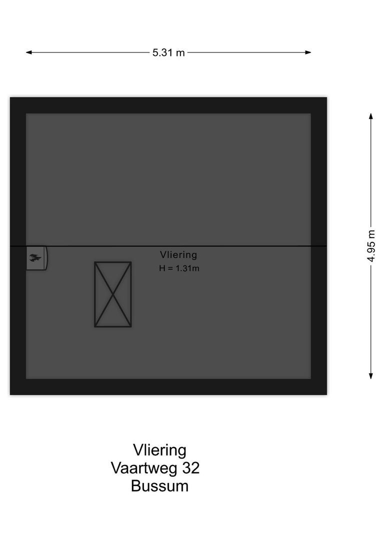 Vaartweg 32, Bussum plattegrond-2