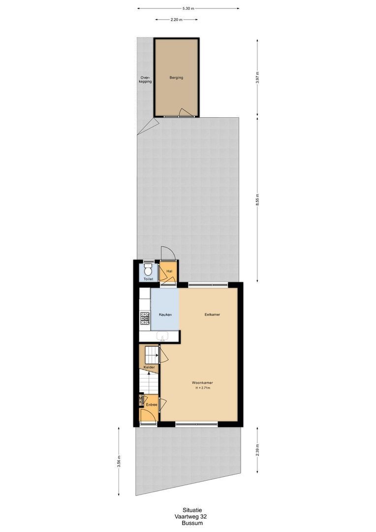Vaartweg 32, Bussum plattegrond-3