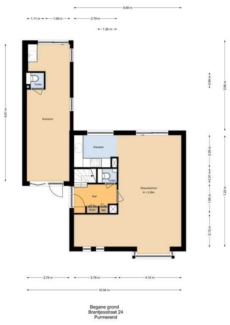 Brantjesstraat 24, Purmerend plattegrond-0