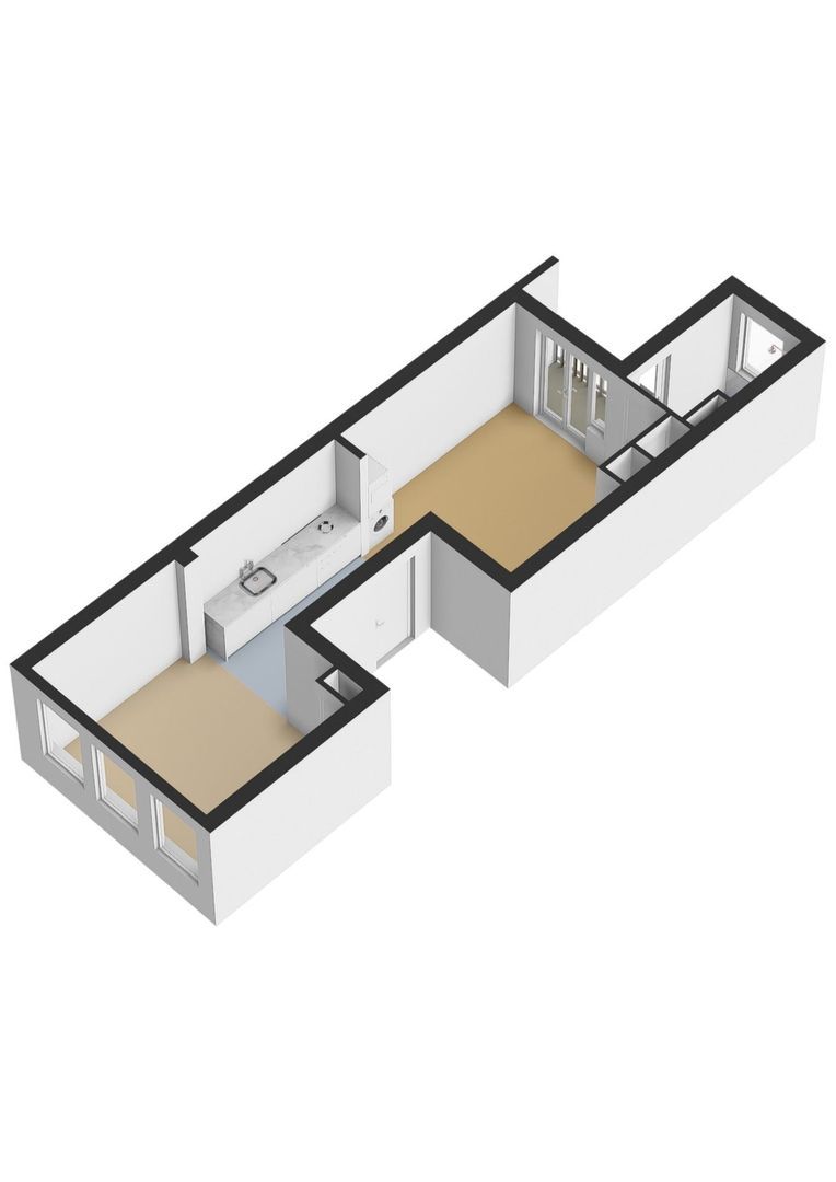 Van Hogendorpstraat 112 2, Amsterdam plattegrond-1