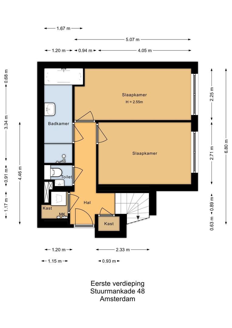 Stuurmankade 48, Amsterdam plattegrond-0