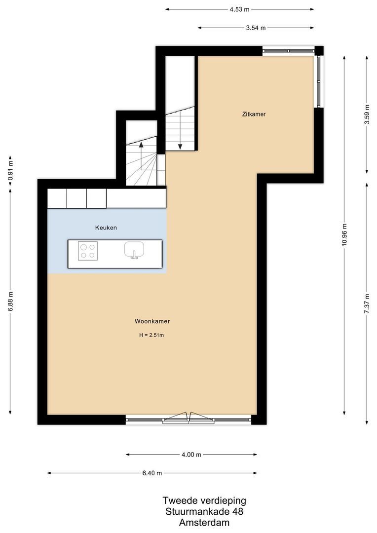Stuurmankade 48, Amsterdam plattegrond-1