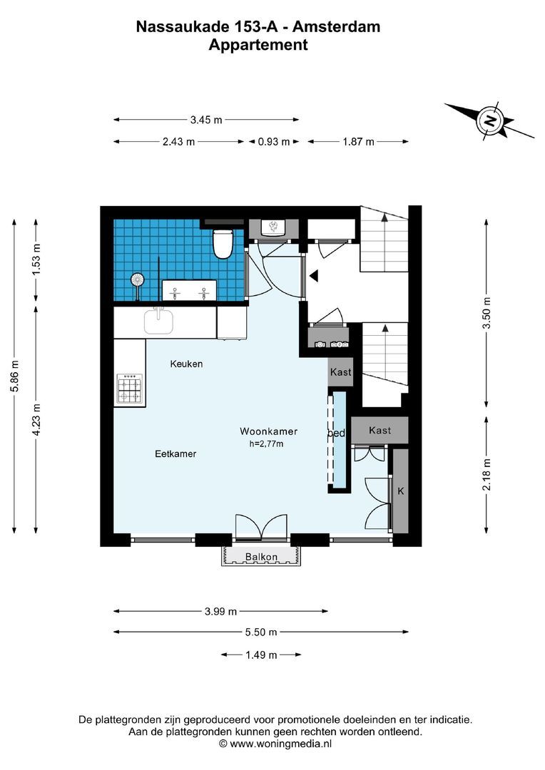 Nassaukade 153 A, Amsterdam plattegrond-0