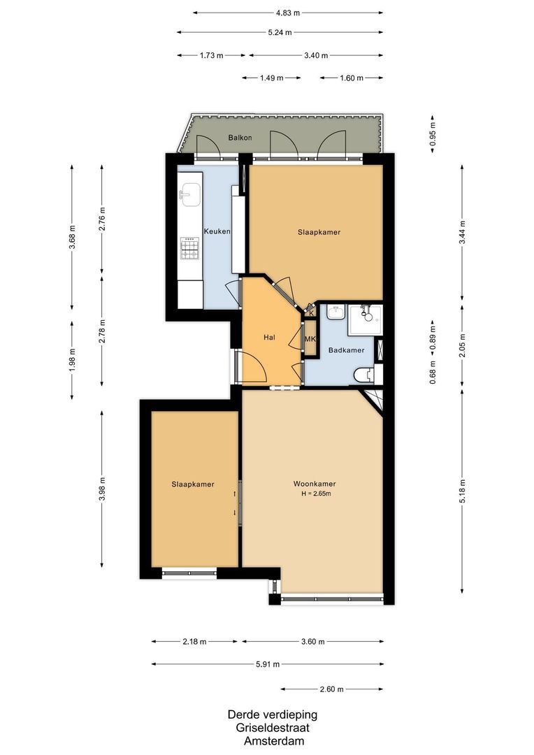 Griseldestraat 33 3, Amsterdam plattegrond-0