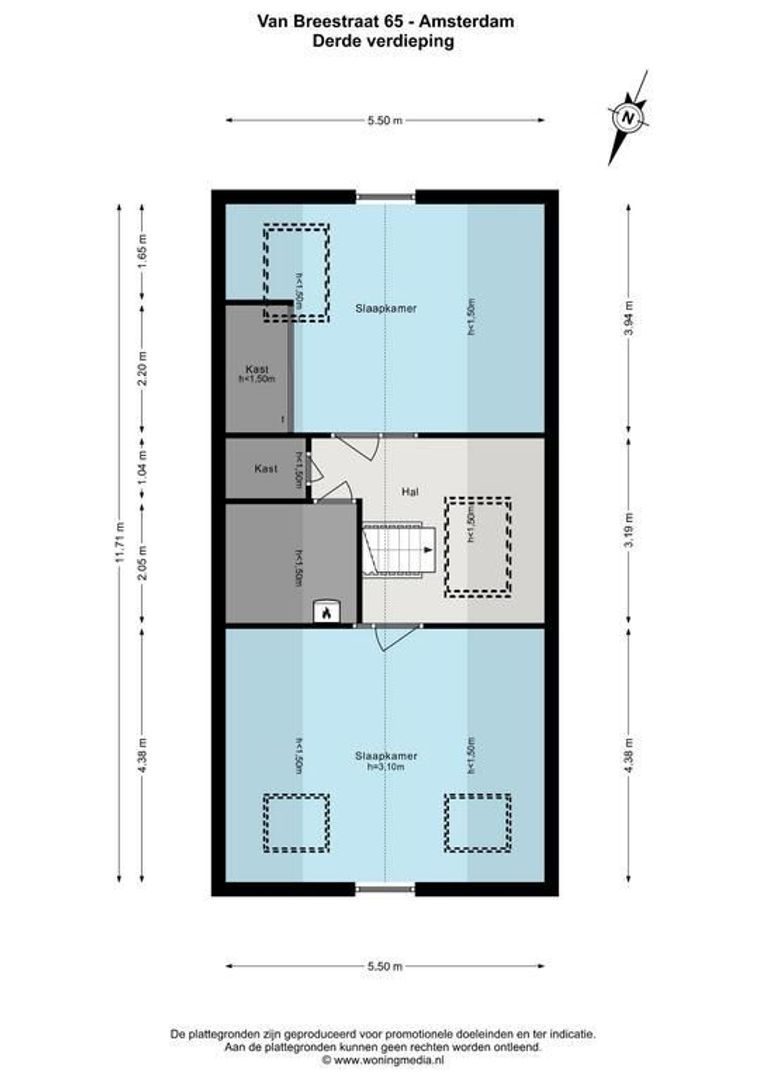 Van Breestraat 65, Amsterdam plattegrond-5