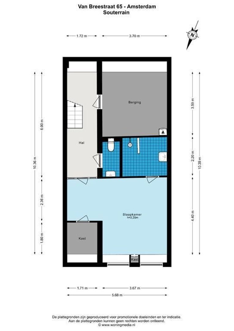 Van Breestraat 65, Amsterdam plattegrond-0
