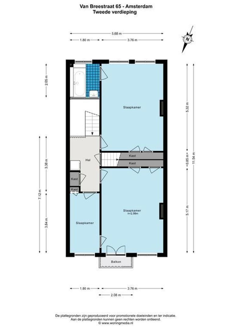 Van Breestraat 65, Amsterdam plattegrond-4