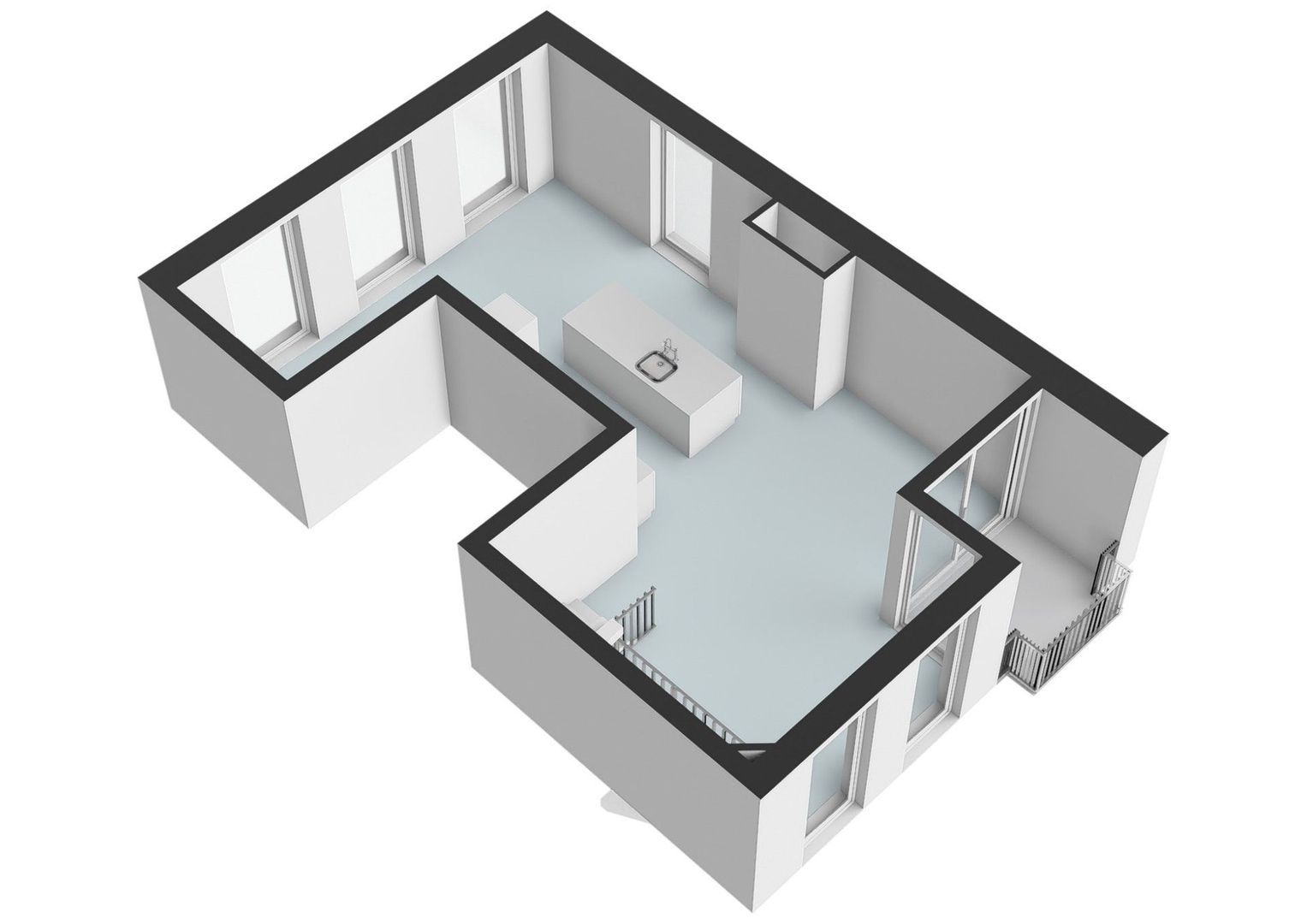 Marnixstraat 232 P, Amsterdam plattegrond-2