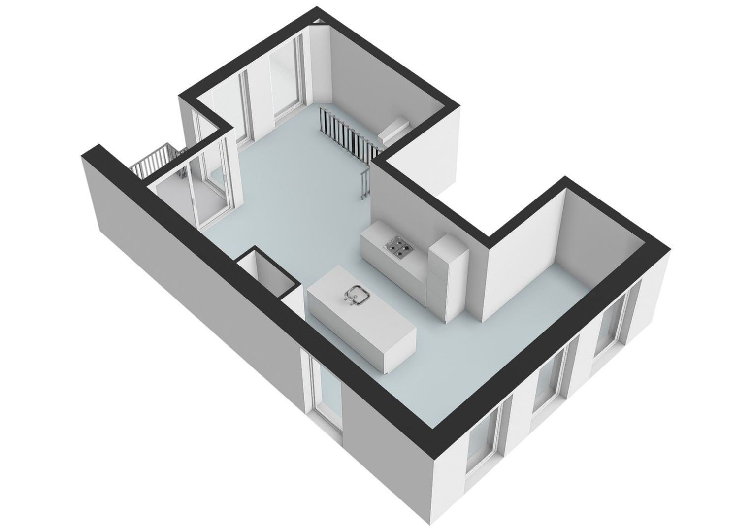 Marnixstraat 232 P, Amsterdam plattegrond-1