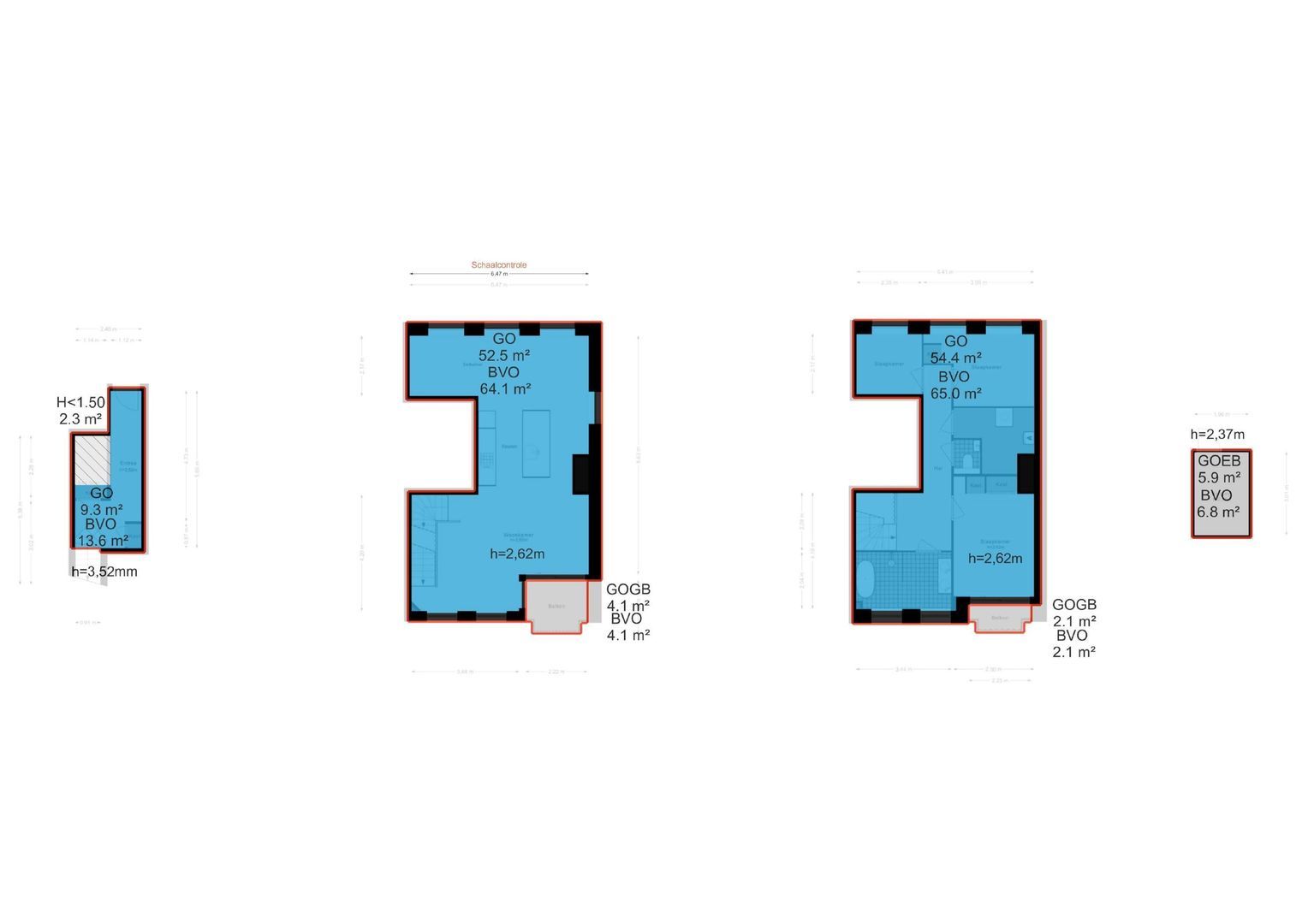 Marnixstraat 232 P, Amsterdam plattegrond-12