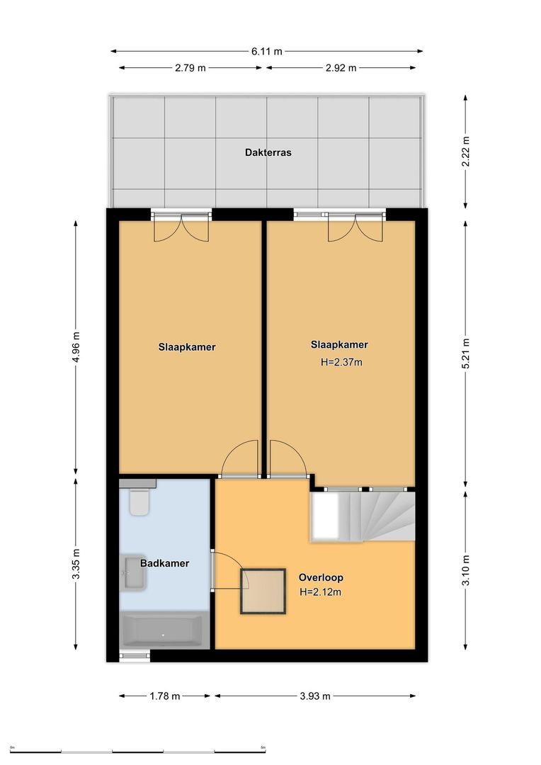 Orteliusstraat 244 3, Amsterdam plattegrond-2