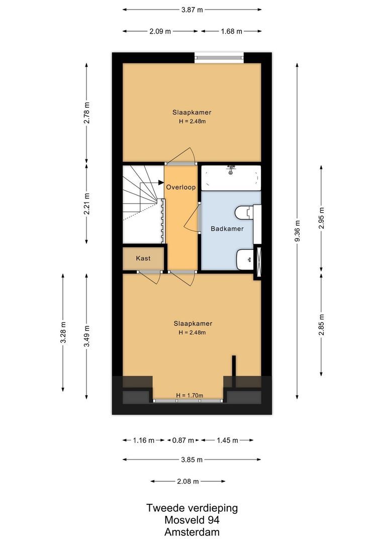 Mosveld 94, Amsterdam plattegrond-3