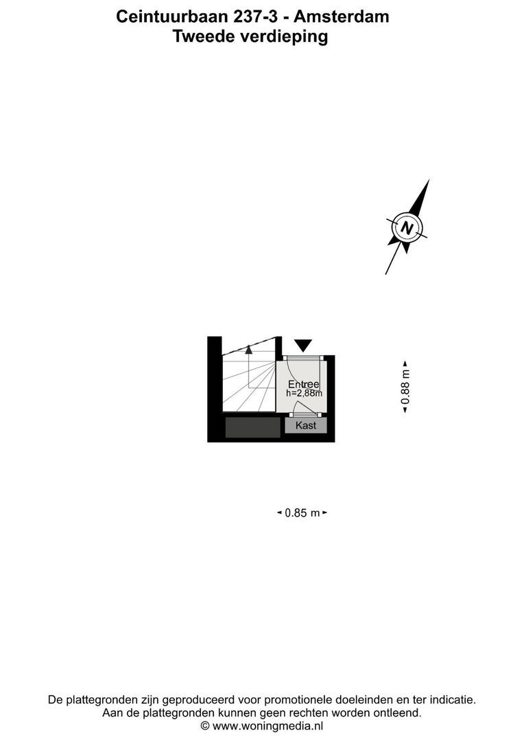 Ceintuurbaan 237 3, Amsterdam plattegrond-0