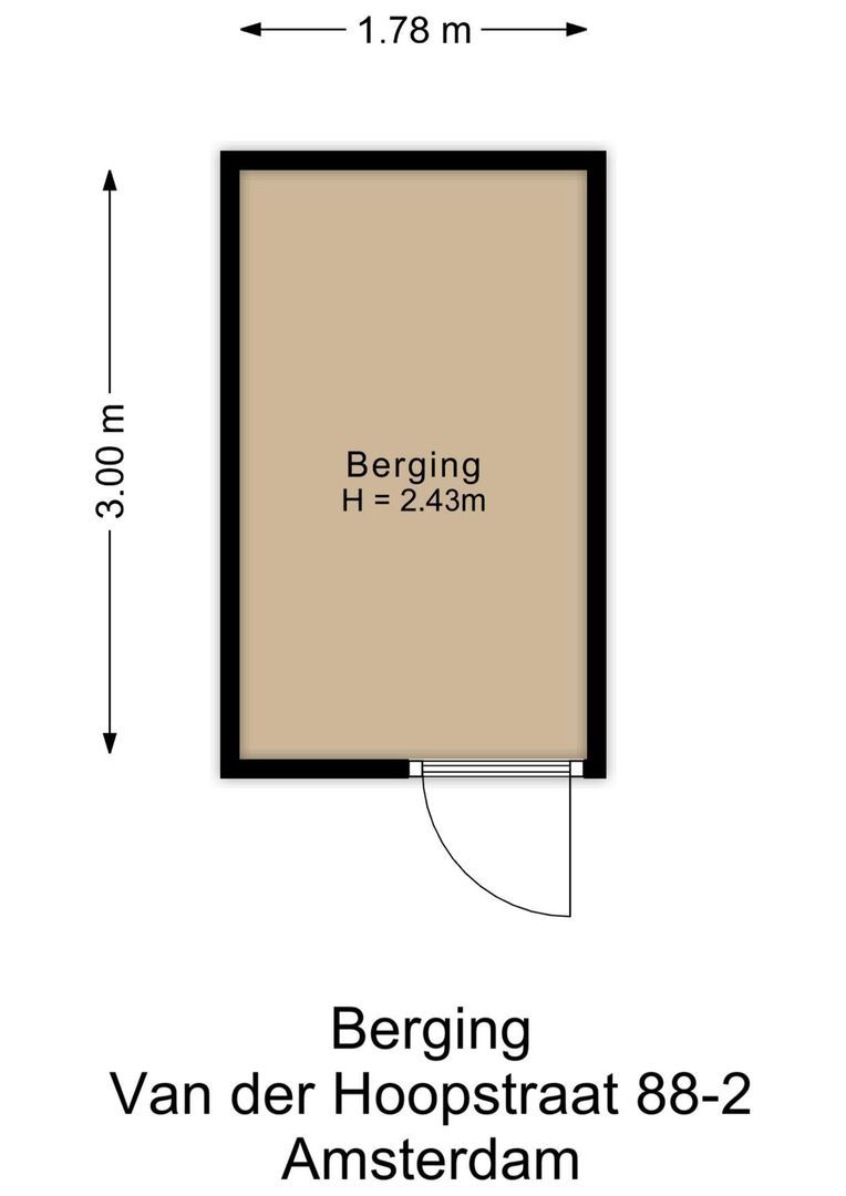 Van der Hoopstraat 88 2, Amsterdam plattegrond-2