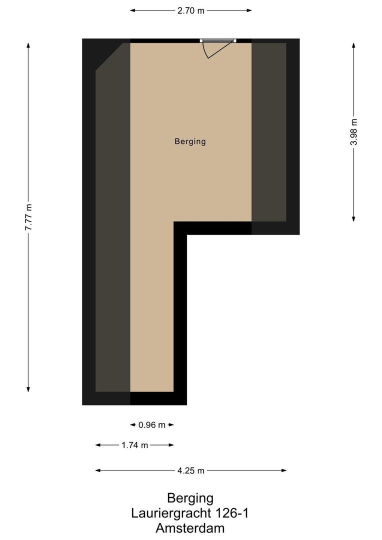 Lauriergracht 126 3, Amsterdam plattegrond-1