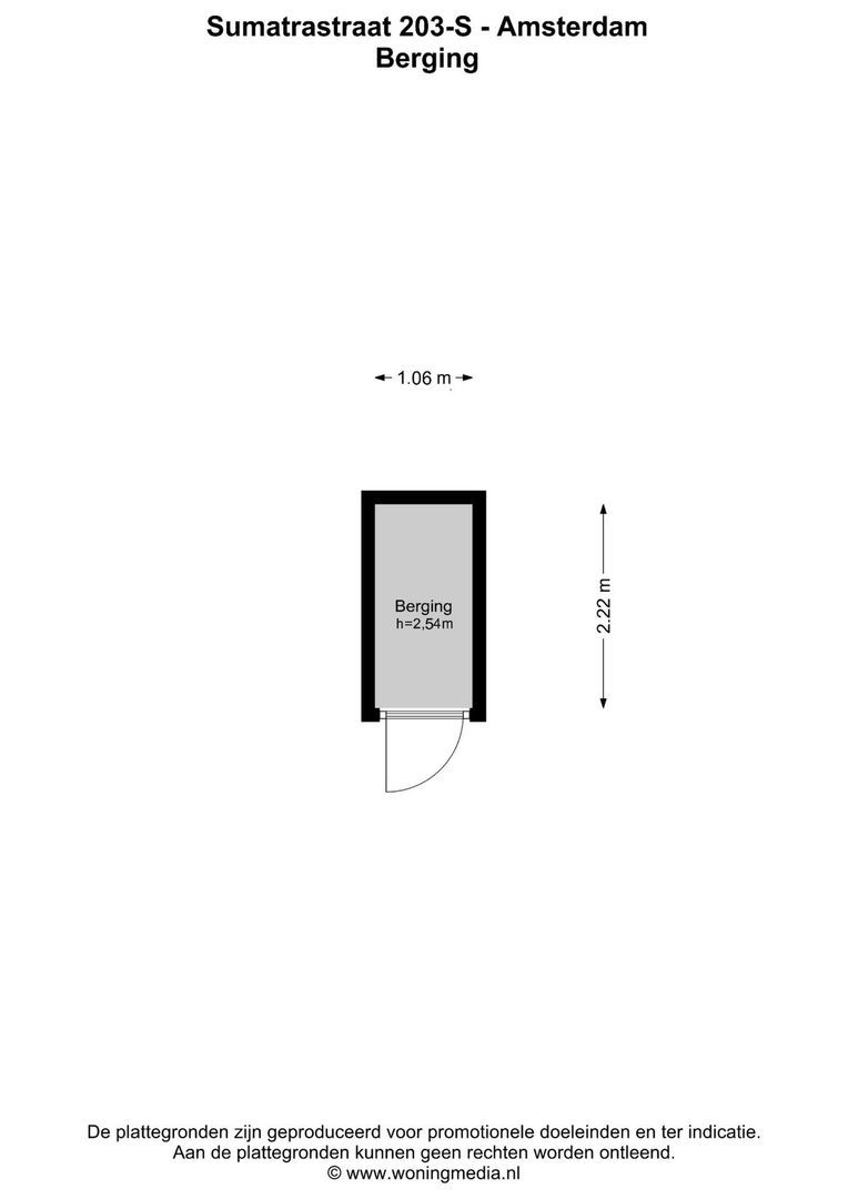 Sumatrastraat 203 S, Amsterdam plattegrond-1