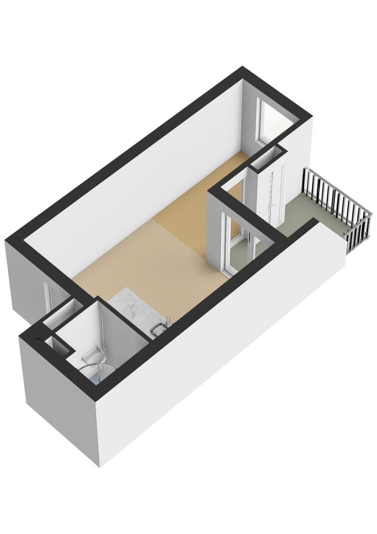 Kanaalstraat 100 B, Amsterdam plattegrond-1