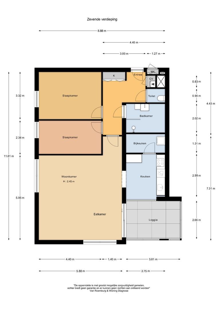 Hermelijnvlinder 165, Diemen plattegrond-0